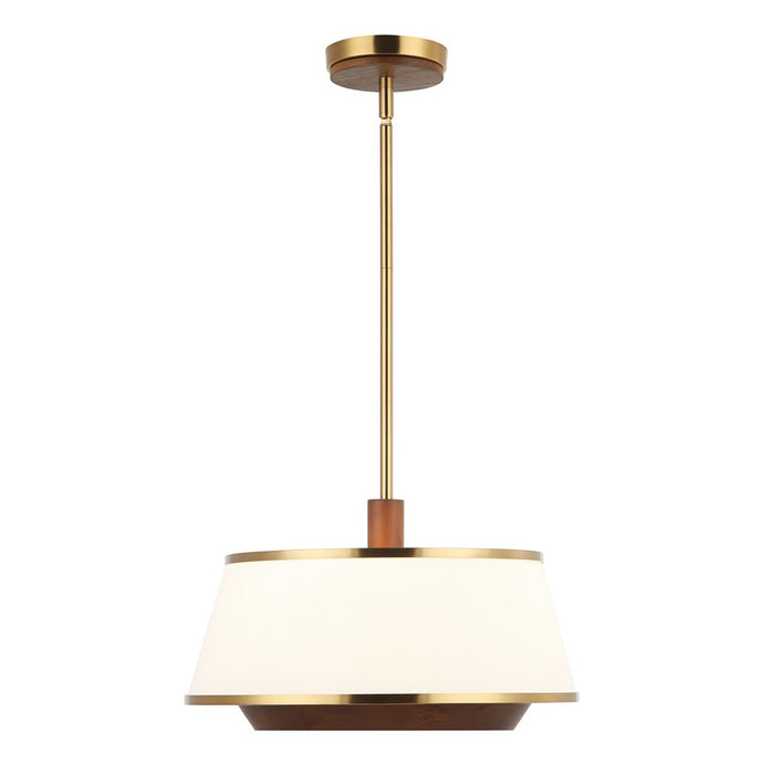 Varaluz Desert Flyer 3-Lt Pendant/Semi-Flush Mount, Brass/Walnut