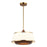 Varaluz Desert Flyer 3-Lt Pendant/Semi-Flush Mount, Brass/Walnut