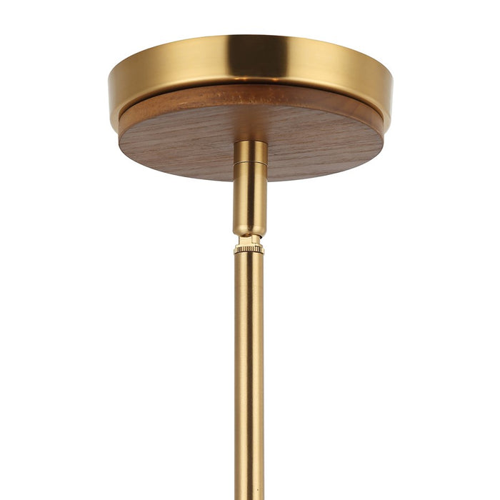 Varaluz Desert Flyer 3-Lt Pendant/Semi-Flush Mount, Brass/Walnut