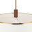 Varaluz Desert Flyer 6-Lt Pendant, Satin Brass/Medium Walnut