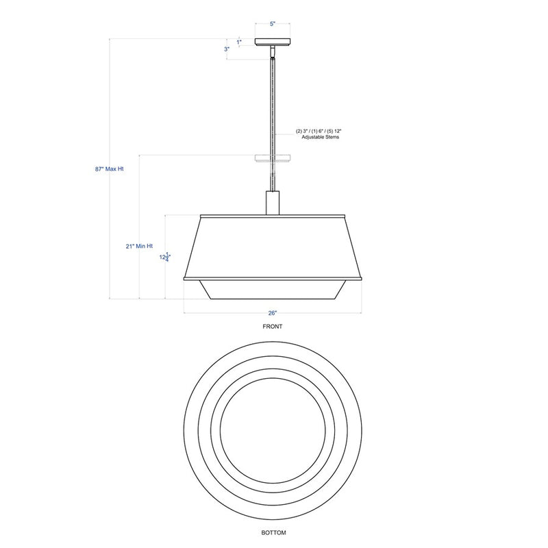 Varaluz Desert Flyer 6-Lt Pendant, Satin Brass/Medium Walnut