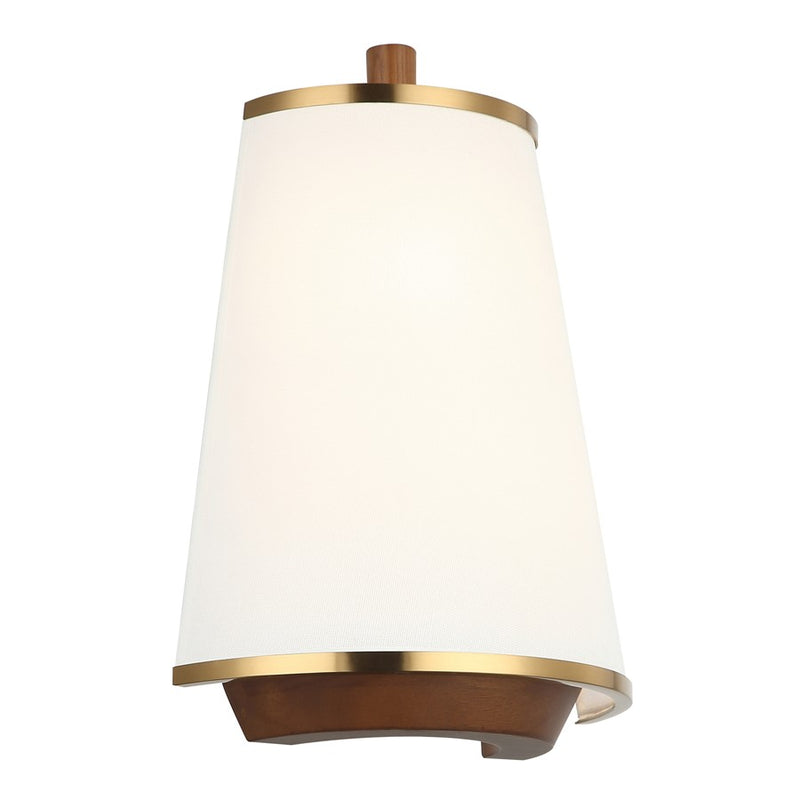Varaluz Desert Flyer 2-Lt Sconce, Satin Brass/Medium Walnut - 520W02SBW
