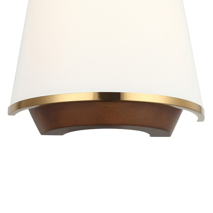Varaluz Desert Flyer 2-Lt Sconce, Satin Brass/Medium Walnut