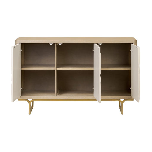 Varaluz Montage Credenza, Light Oak/Parchment Wood