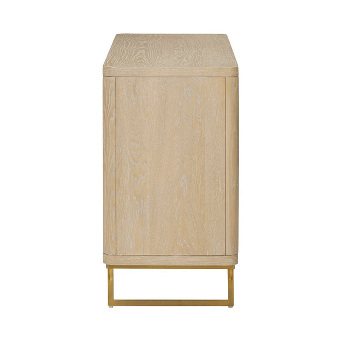 Varaluz Montage Credenza, Light Oak/Parchment Wood