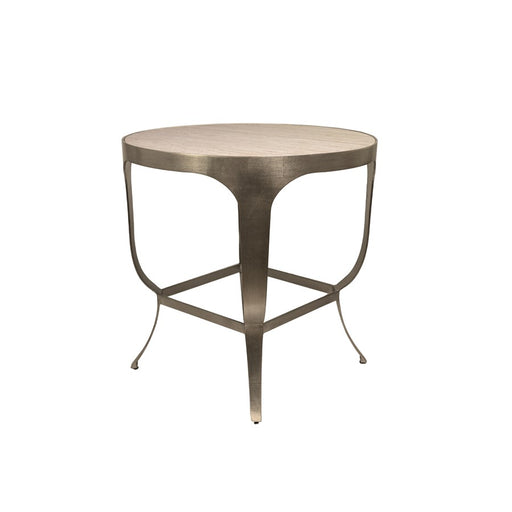 Varaluz Saint Regis Center Table, Moon Haze Silver Leaf
