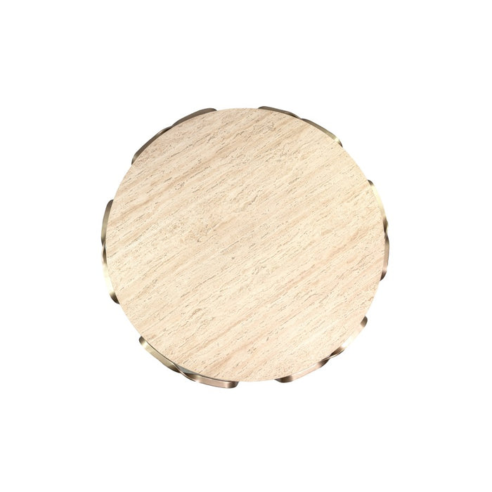 Varaluz Devereaux Coffee Table, Chablis Silver