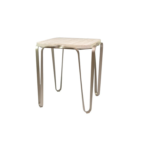 Varaluz Devereaux Side Table, Chablis Silver - 525TE24A