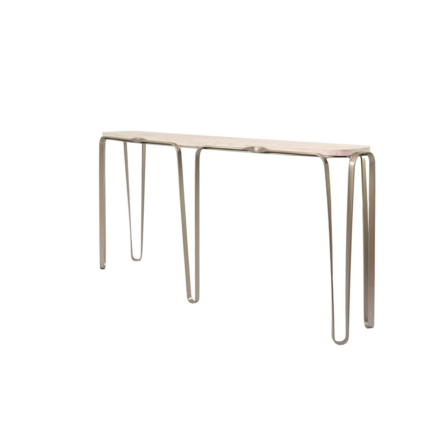 Varaluz Devereaux Console Table, Chablis Silver - 525TO62A