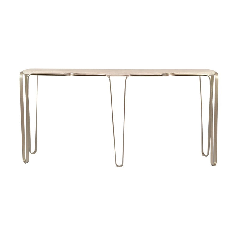 Varaluz Devereaux Console Table, Chablis Silver