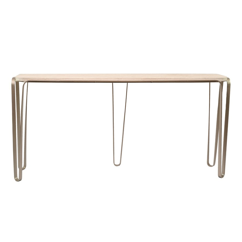 Varaluz Devereaux Console Table, Chablis Silver