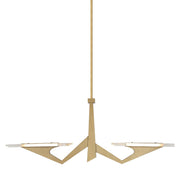 Varaluz Down the Wrong Path 2-Lt Medium Linear, Brass Kisser - 530N02BK
