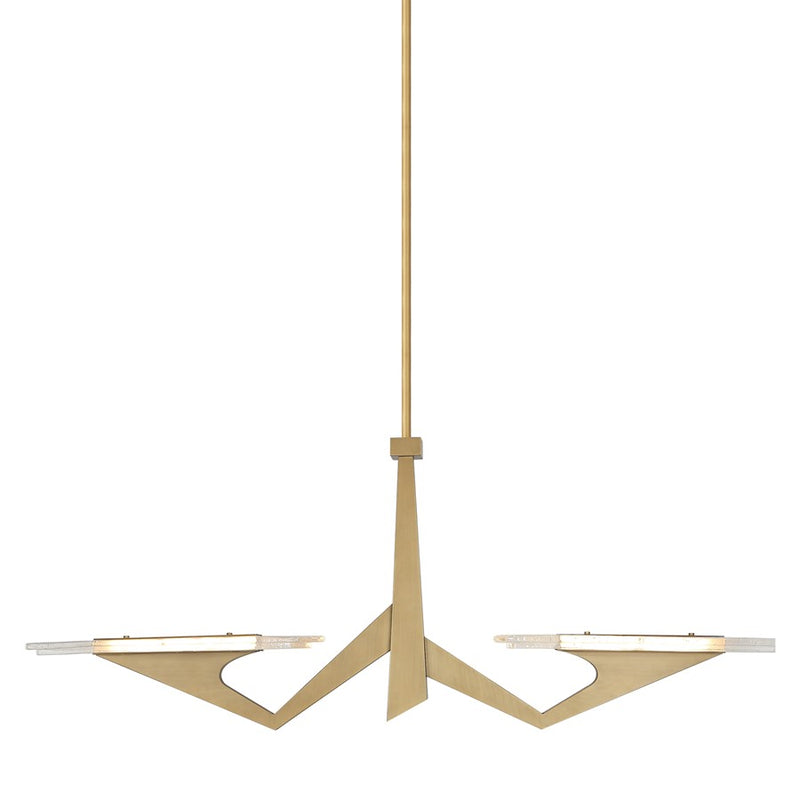 Varaluz Down the Wrong Path 2-Lt Medium Linear, Brass Kisser - 530N02BK