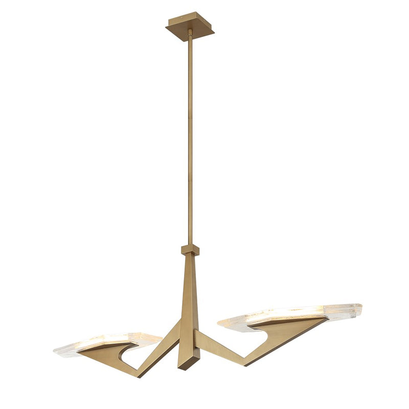 Varaluz Down the Wrong Path 2-Lt Medium Linear, Brass Kisser