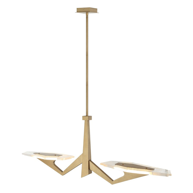 Varaluz Down the Wrong Path 2-Lt Medium Linear, Brass Kisser