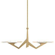 Varaluz Down the Wrong Path 2-Lt Large Linear, Brass Kisser - 530N02LBK