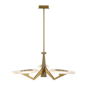 Varaluz Down the Wrong Path 3 Light Pendant, Brass Kisser/Seedy