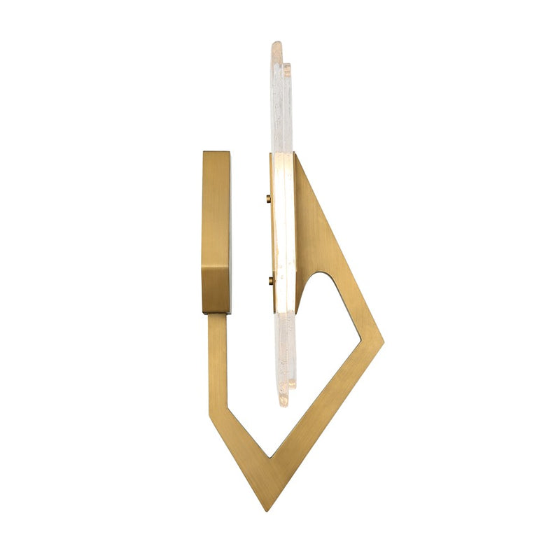 Varaluz Down the Wrong Path 1-Lt Sconce, Brass Kisser