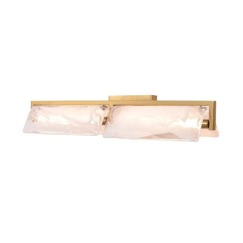 Varaluz Mingle 2-Lt Bath, Satin Brass