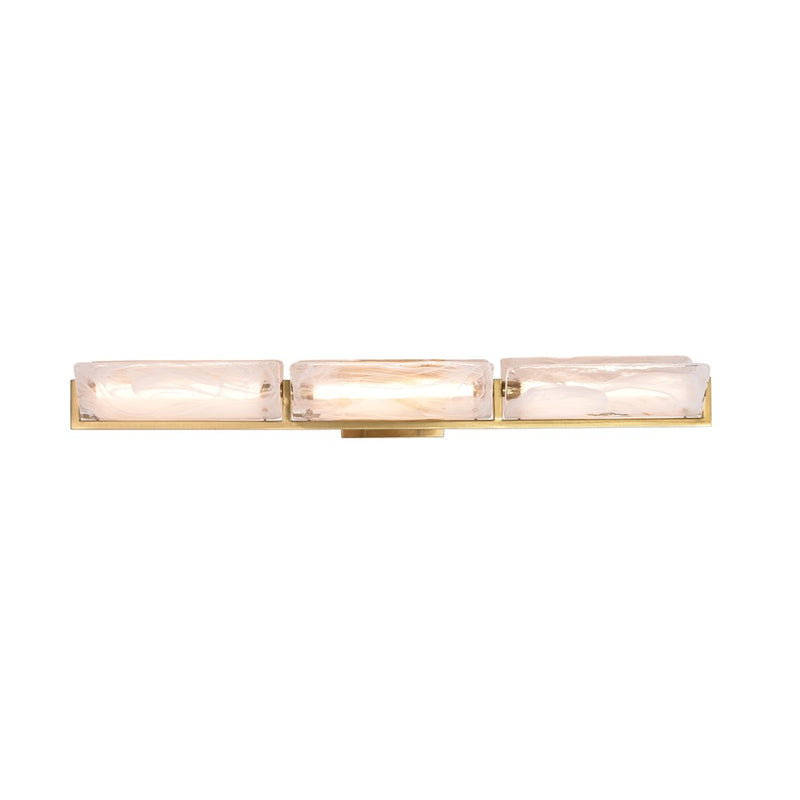 Varaluz Mingle 3-Lt Bath, Satin Brass - 531B03SB