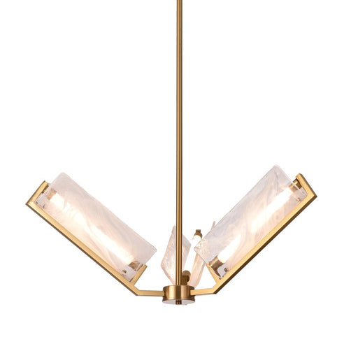 Varaluz Mingle 3-Lt Chandelier, Satin Brass - 531C03SB
