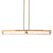 Varaluz Mingle 2-Lt Medium Linear, Satin Brass - 531N02SB
