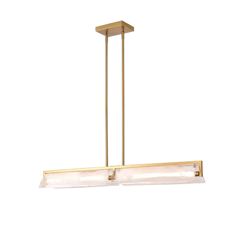 Varaluz Mingle 2-Lt Medium Linear, Satin Brass