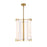 Varaluz Mingle 3-Lt Pendant, Satin Brass