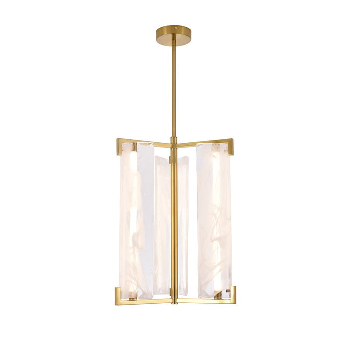 Varaluz Mingle 3-Lt Pendant, Satin Brass