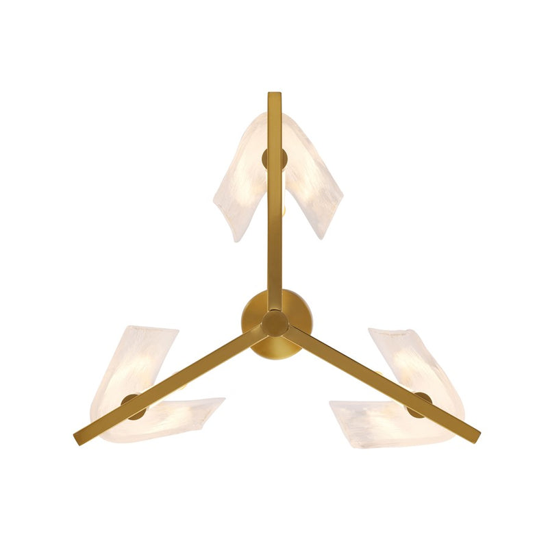 Varaluz Mingle 3-Lt Pendant, Satin Brass