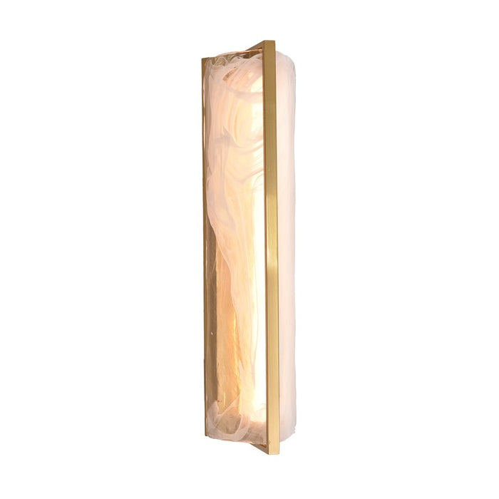 Varaluz Mingle 1-Lt Tall Sconce, Satin Brass