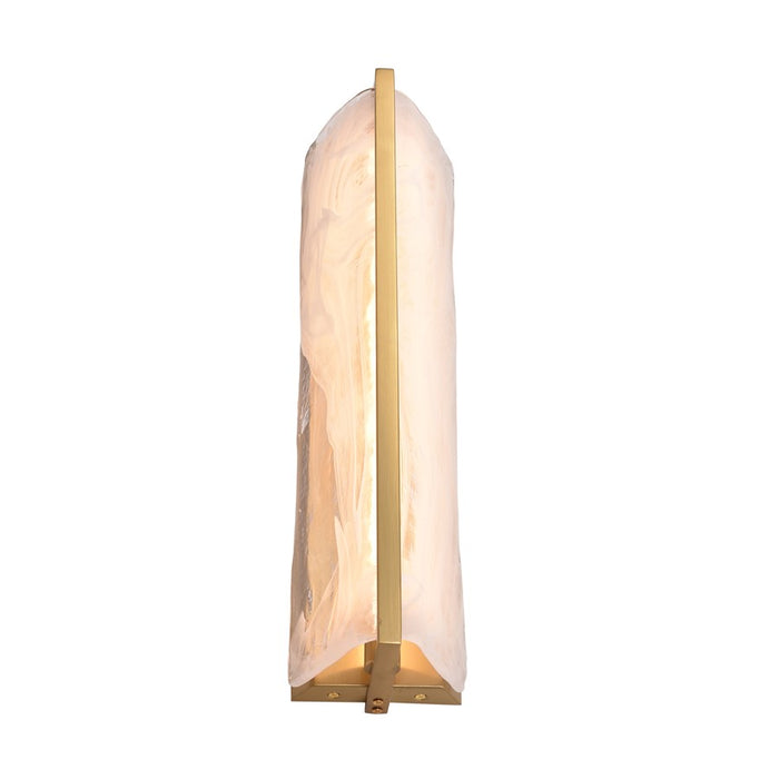 Varaluz Mingle 1-Lt Tall Sconce, Satin Brass