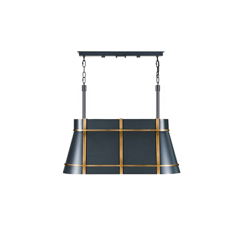 Varaluz Brasserie 3-Lt Linear, Blackened Zinc/Heritage Bronze - 536N03ZNCBRZ