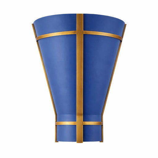 Varaluz Brasserie 1Lt Wall Sconce, French Blue/Heritage Bronze