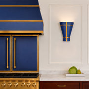 Varaluz Brasserie 1Lt Wall Sconce, French Blue/Heritage Bronze