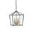 Varaluz Gridlock 4-Lt Pendant, Heritage Black/Antique Bronze - 538P04BLKATB