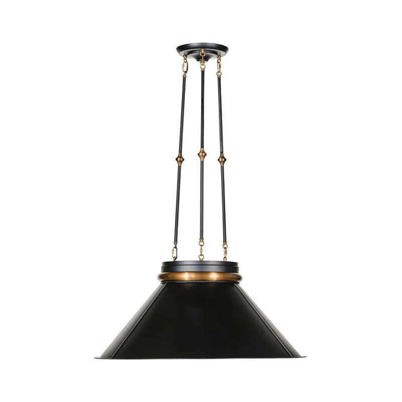 Varaluz Mood Swings 1-Lt Round Pendant, Black/Heritage Bronze - 540P01ABLKBRZ