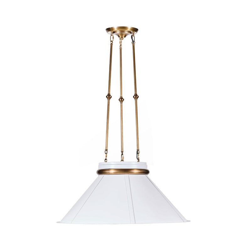 Varaluz Mood Swings 1-Lt Round Pendant, Heritage White/Bronze - 540P01AWHTBRZ
