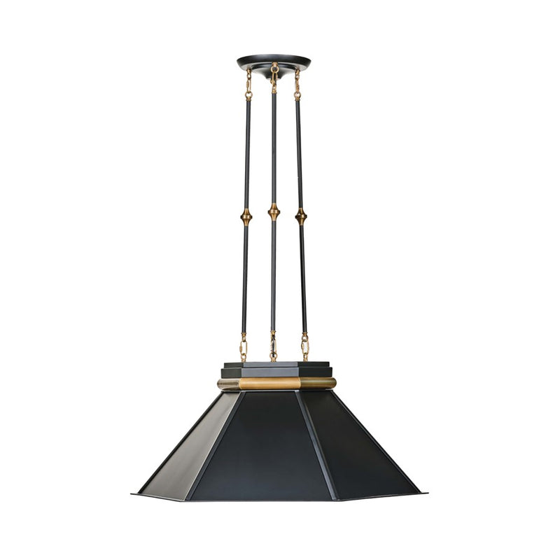 Varaluz Mood Swings 1-Lt Hexagonal Pendant, Black/Bronze - 540P01BBLKBRZ