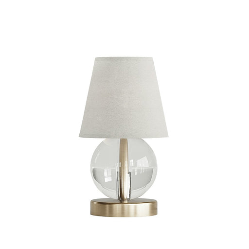 Varaluz Mona & Lisa 1-Lt Spherical Crystal Table Lamp, Bronze - 543T01AATB