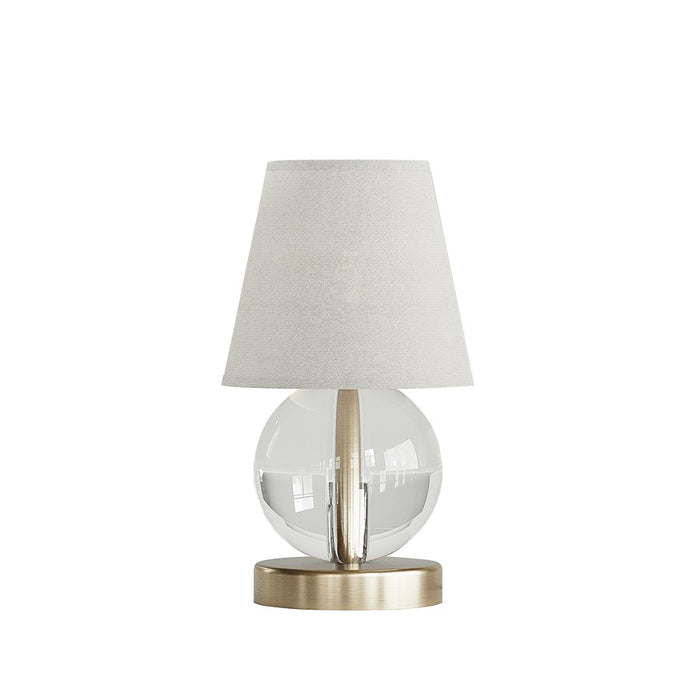 Varaluz Mona & Lisa 1-Lt Spherical Crystal Table Lamp, Bronze - 543T01AATB