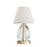 Varaluz Mona & Lisa 1-Lt Oblong Crystal Table Lamp - Antique Bronze - 543T01BATB