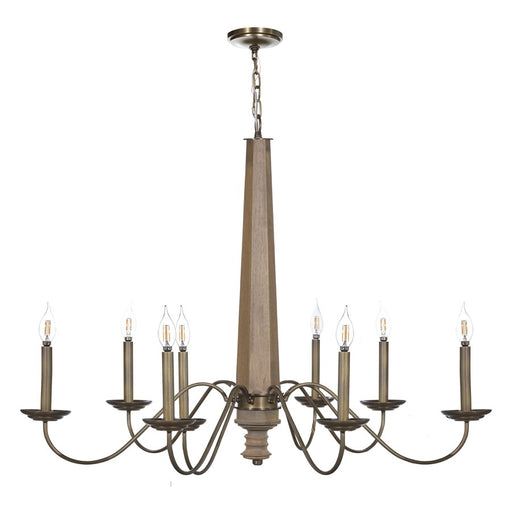 Varaluz Dinner at 8-Lt Chandelier, Heritage Bronze - 545C08BRZ