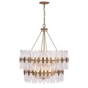 Varaluz Aurora 14 Light Pendant, Havana Gold/Clear