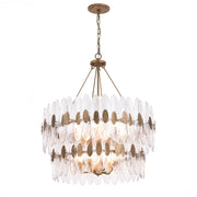 Varaluz Aurora 14 Light Pendant, Havana Gold/Clear