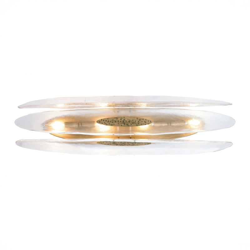 Varaluz Aurora 4 Light Wall Sconce, Havana Gold/Clear