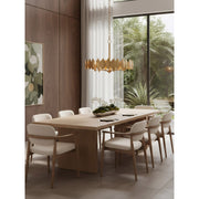 Varaluz Petal Reign 5 Light Pendant, Brass Kisser/Brass Kisser