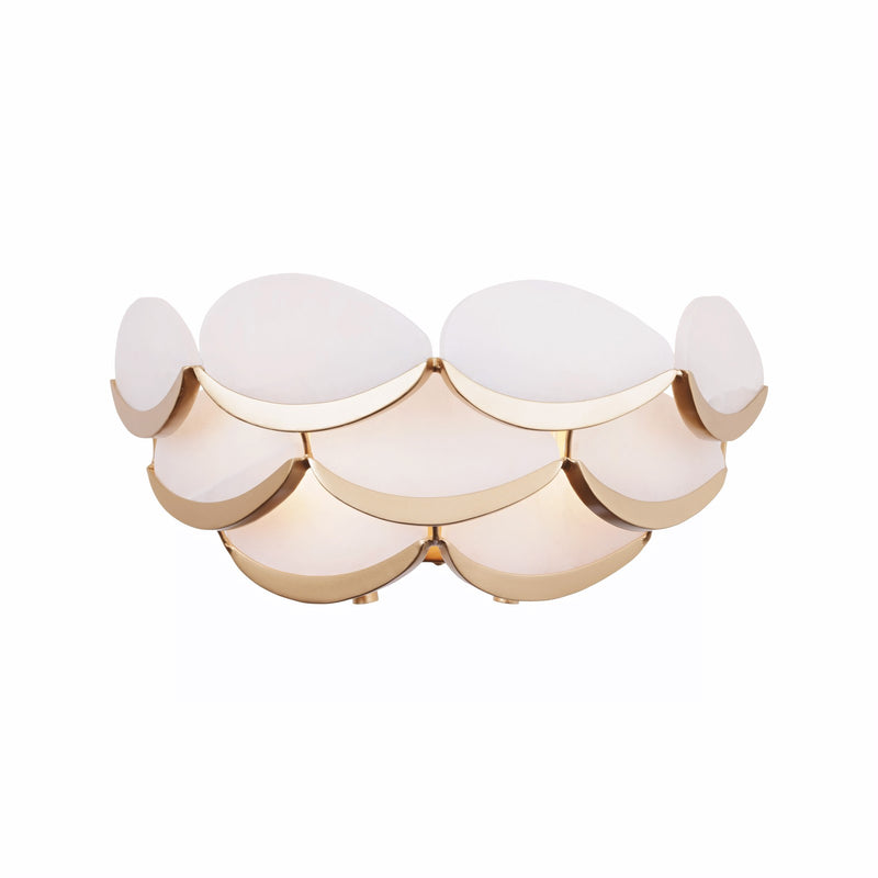 Varaluz High Tide 2 Light Bath/Vanity, French Gold/White