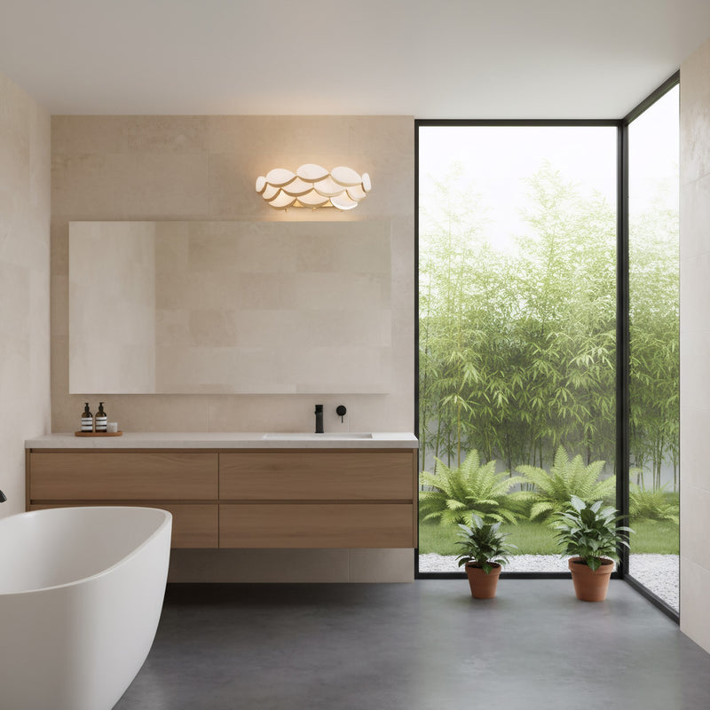 Varaluz High Tide 3 Light Bath/Vanity, French Gold/White