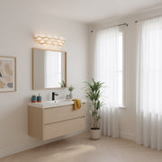 Varaluz High Tide 4 Light Bath/Vanity, French Gold/White
